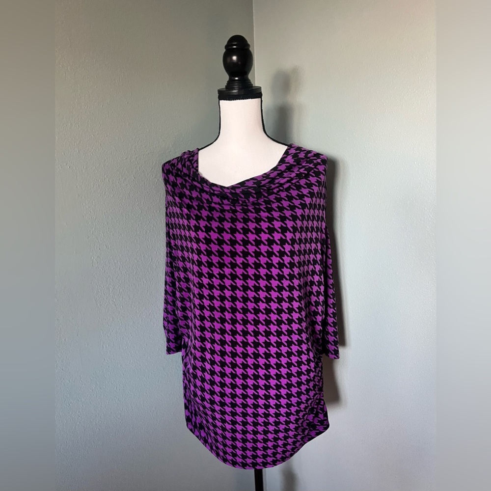 Worthington Purple Top Blouse Size 1X